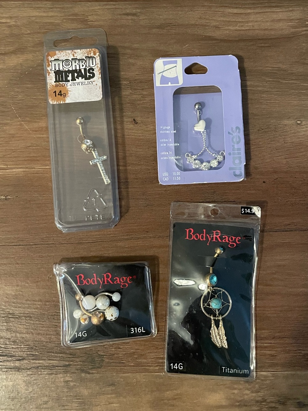 Belly button ring bundle